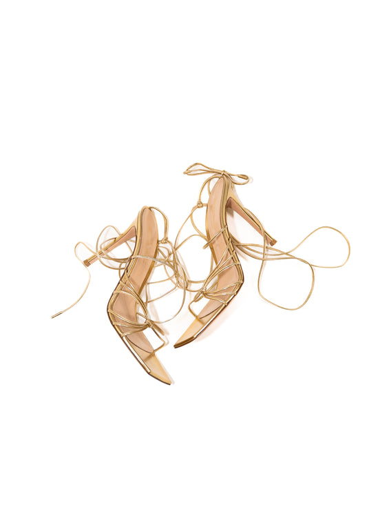 Nappa Silk Silver Heels UF