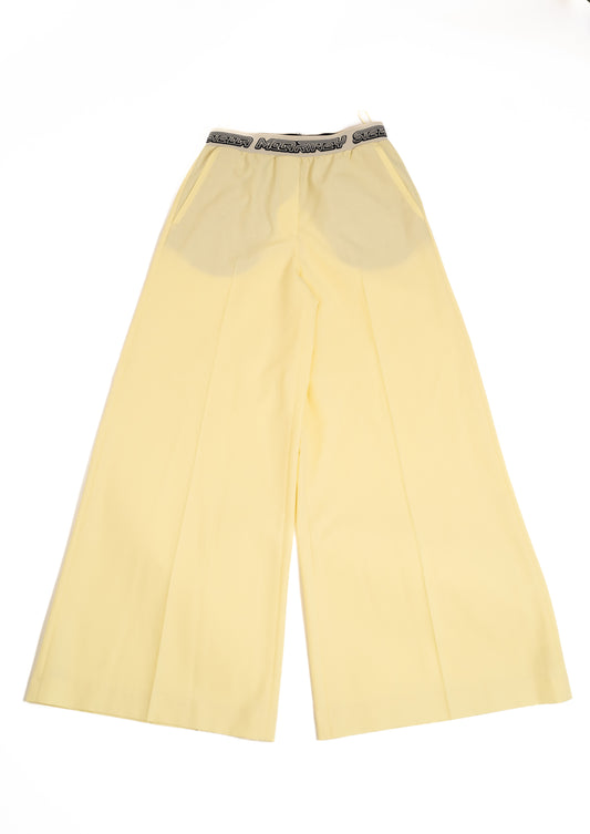 Logo-Waistband Palazzo Trousers