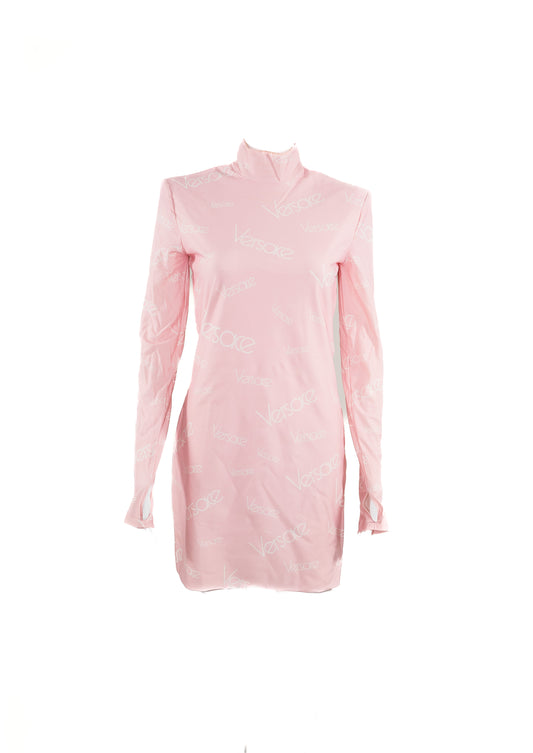 Monogram Long Sleeve Dress